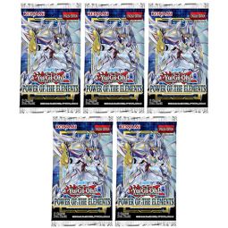 Yu-Gi-Oh Cards - Power of the Elements - Booster PACKS (5 Pack Lot)