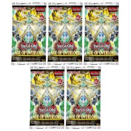 Yu-Gi-Oh Cards - Age of Overlord - Booster PACKS (5 Pack Lot)