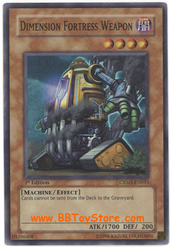 Yu-Gi-Oh Card - CRMS-EN033 - DIMENSION FORTRESS WEAPON (Super Rare Holo)