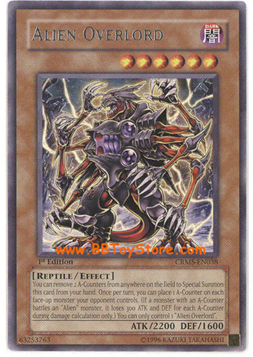 Yu-Gi-Oh Card - CRMS-EN038 - ALIEN OVERLORD (Rare)