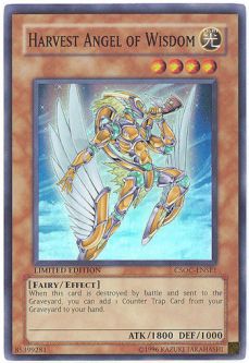Yu-Gi-Oh Card - CSOC-ENSE1 - HARVEST ANGEL OF WISDOM (super rare holo)