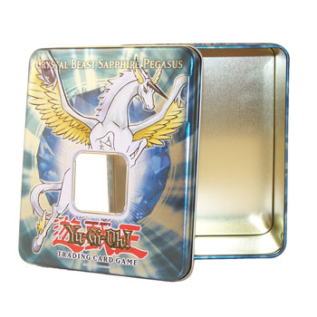 Yu-Gi-Oh Collectors Tin - CRYSTAL BEAST SAPPHIRE PEGASUS (Empty - No Cards)