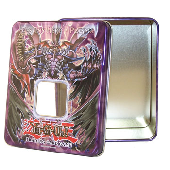 Yu-Gi-Oh Collectors Tin - DESTINY HERO - PLASMA (Empty - No Cards)