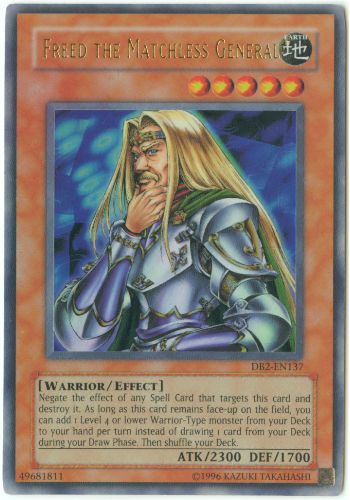 Yu-Gi-Oh Card - DB2-EN137 - FREED THE MATCHLESS GENERAL (Ultra Rare Holo)