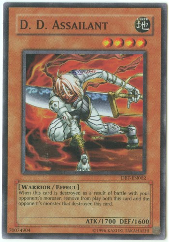 Yu-Gi-Oh Card - DBT-EN002 - D.D. ASSAILANT (super rare holo)