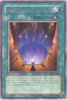 Yu-Gi-Oh Card - DCR-086 - CONTRACT WITH THE ABYSS (rare)
