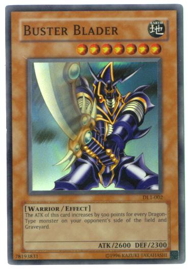 Yu-Gi-Oh Card - DL1-002 - BUSTER BLADER (super rare holo)