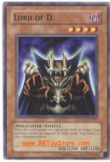 Yu-Gi-Oh Card - DLG1-EN087 - LORD OF D. (common)