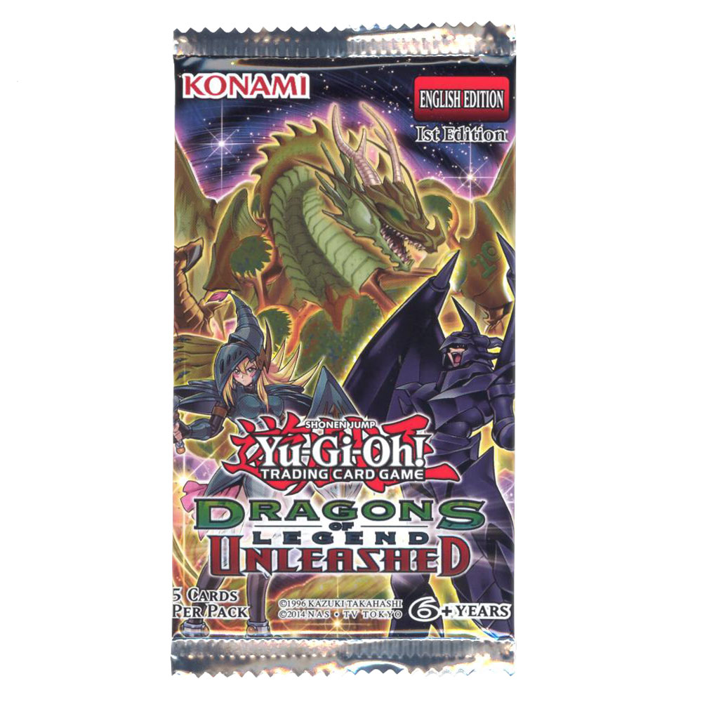 Yu-Gi-Oh Cards - Dragons of Legend Unleashed - Booster Pack (5 Foil Cards)