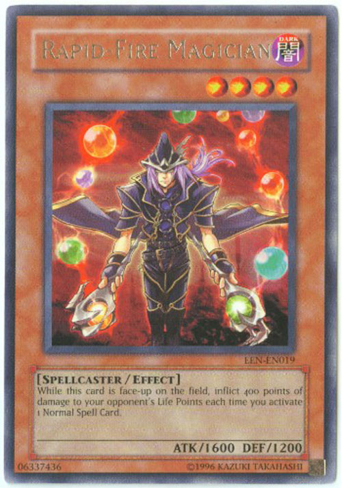 Yu-Gi-Oh Card - EEN-EN019 - RAPID FIRE MAGICIAN (Rare)