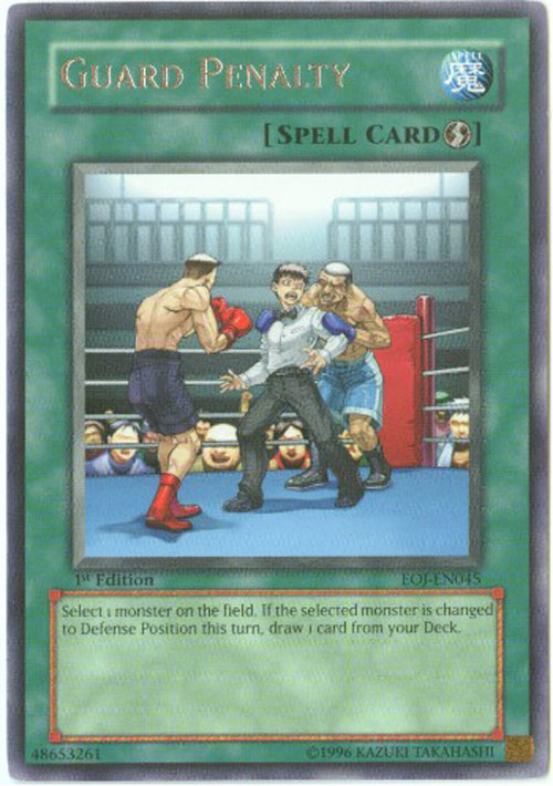 Yu-Gi-Oh Card - EOJ-EN045 - GUARD PENALTY (Rare)