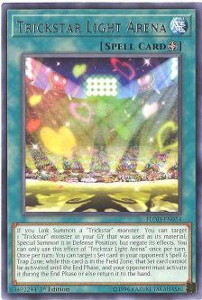 Yu-Gi-Oh Card - FLOD-EN054 - TRICKSTAR LIGHT ARENA (rare)