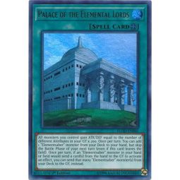 Yu-Gi-Oh Card - FLOD-EN060 - PALACE OF THE ELEMENTAL LORDS (ultra rare holo)