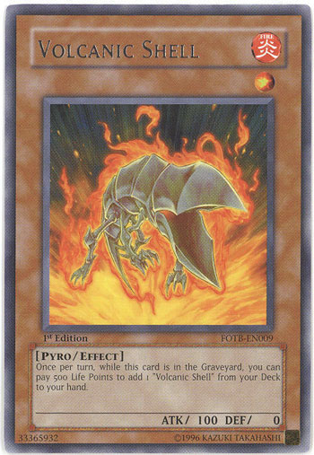 Yu-Gi-Oh Card - FOTB-EN009 - VOLANIC SHELL (Rare)