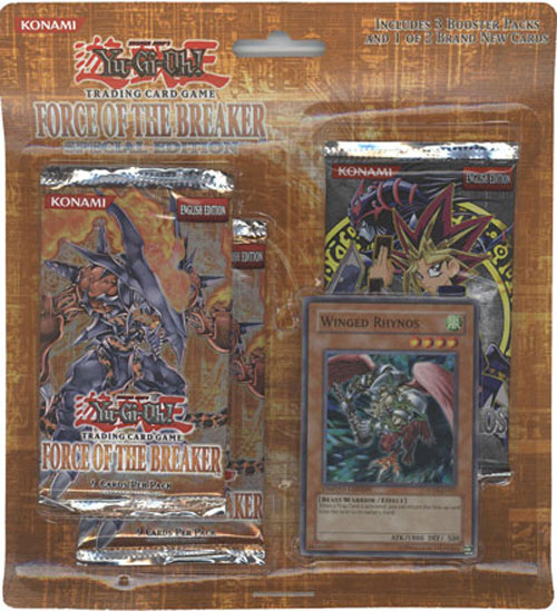 Yu-Gi-Oh Cards - Force of the Breaker *Special Edition* (3 packs & 1 Winged Rhynos Promo Card)
