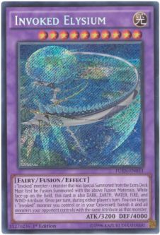 Yu-Gi-Oh Card - FUEN-EN033 - INVOKED ELYSIUM (secret rare holo)