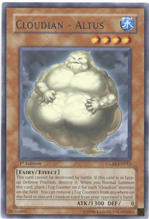 Yu-Gi-Oh Card - GLAS-EN012 - CLOUDIAN - ALTUS (Rare)