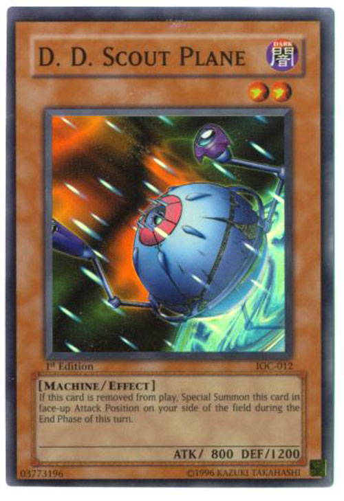 Yu-Gi-Oh Card - IOC-012 - D.D. SCOUT PLANE (super rare holo)