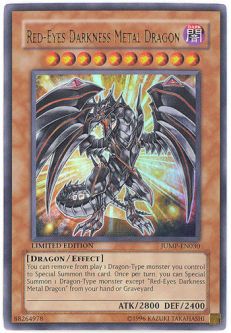 Yu-Gi-Oh Card - JUMP-EN030 - RED-EYES DARKNESS METAL DRAGON (ultra rare holo)