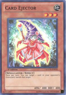 Yu-Gi-Oh Card - LCGX-EN032 - CARD EJECTOR (super rare holo)
