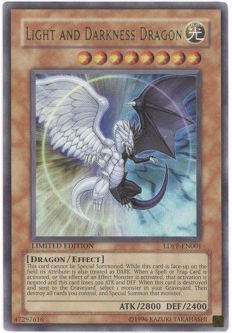 Yu-Gi-Oh Card - LDPP-EN001 - LIGHT & DARKNESS DRAGON (ultra rare holo)