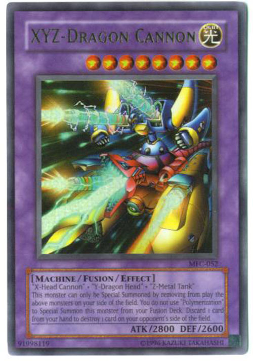 Yu-Gi-Oh Card - MFC-052 - XYZ DRAGON CANNON (ultra rare holo)