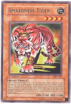 Yu-Gi-Oh Card - MFC-063 - AMAZONESS TIGER (rare)