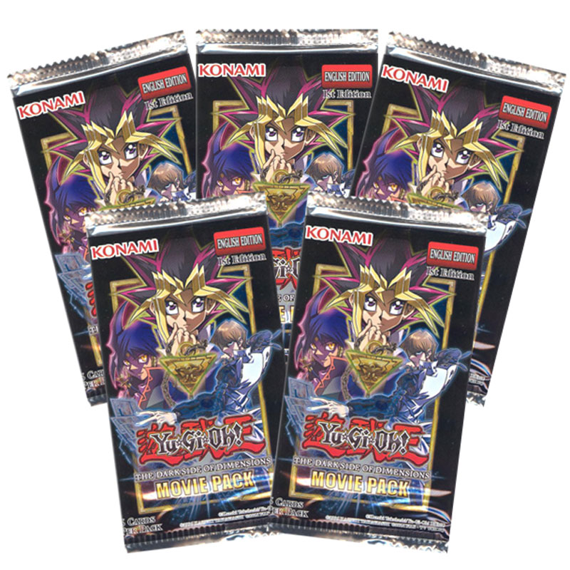 Yu-Gi-Oh Cards - The Darkside of Dimensions Movie Pack - Booster Packs (5 Pack Lot)