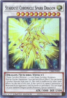 Yu-Gi-Oh Card - CIBR-ENSE1 - STARDUST CHRONICLE SPARK DRAGON (super rare holo)