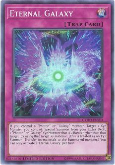 Yu-Gi-Oh Card - CYHO-ENSE3 - ETERNAL GALAXY (super rare holo)
