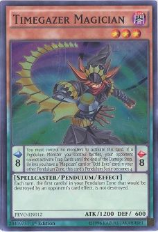Yu-Gi-Oh Card - PEVO-EN012 - TIMEGAZER MAGICIAN (super rare holo)