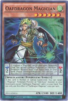 Yu-Gi-Oh Card - PEVO-EN016 - OAFDRAGON MAGICIAN (super rare holo)