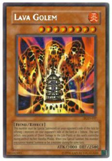 Yu-Gi-Oh Card - PGD-107 - LAVA GOLEM (secret rare holo)