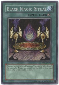 Yu-Gi-Oh Card - PP01-EN002 - BLACK MAGIC RITUAL (secret rare holo)