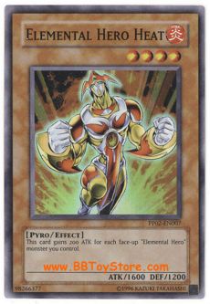 Yu-Gi-Oh Card - PP02-EN007 - ELEMENTAL HERO HEAT (super rare holo)