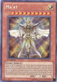 Yu-Gi-Oh Card - PRC1-EN017 - MA'AT (secret rare holo)