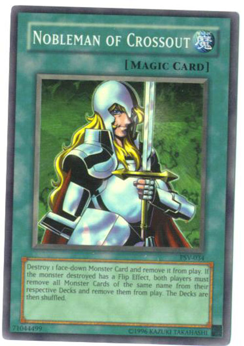 Yu-Gi-Oh Card - PSV-034 - NOBLEMAN OF CROSSOUT (super rare holo)