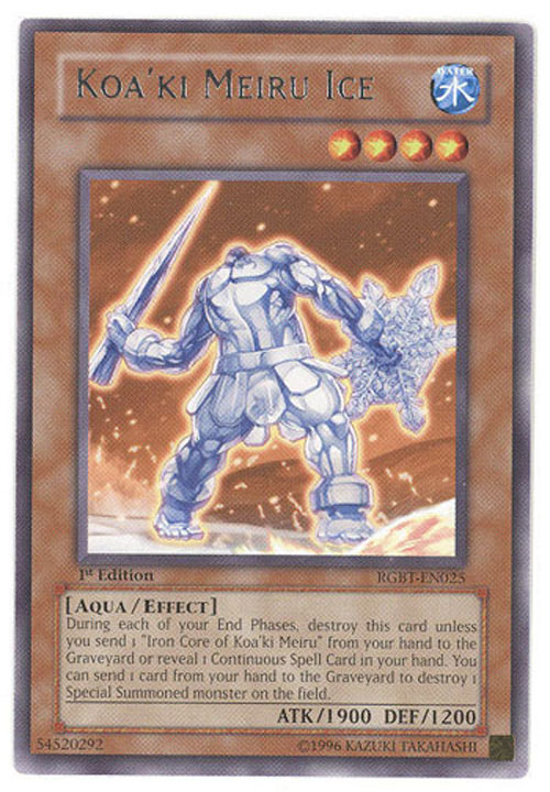 Yu-Gi-Oh Card - RGBT-EN025 - KOA'KI MEIRU ICE (Rare)