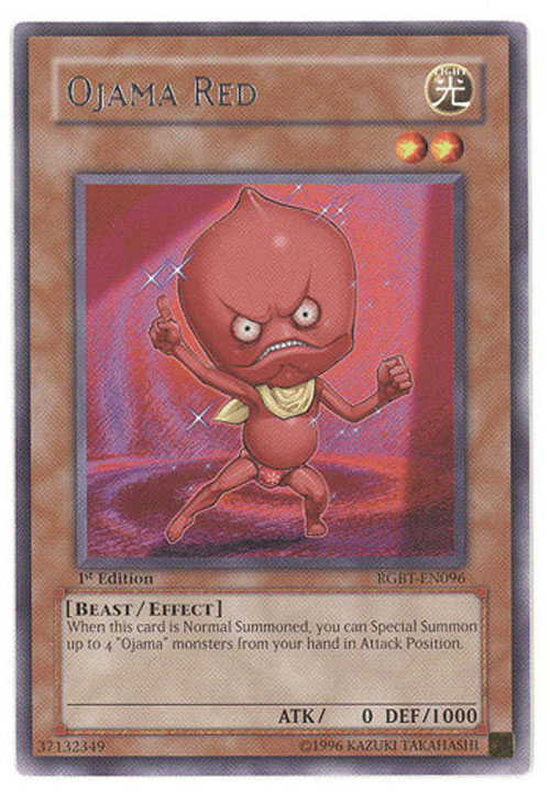 Yu-Gi-Oh Card - RGBT-EN096 - OJAMA RED (rare)