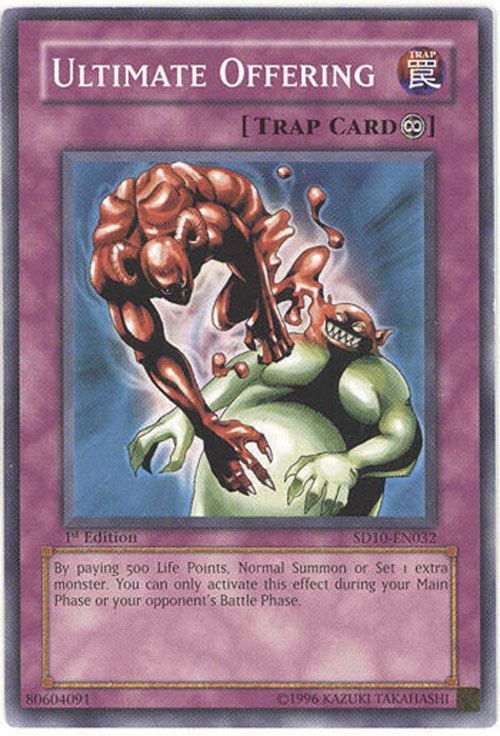 Yu-Gi-Oh Card - SD10-EN032 - ULTIMATE OFFERING (common)