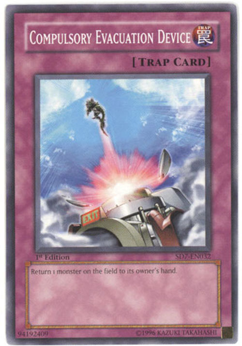 Yu-Gi-Oh Card - SD7-EN032 - COMPULSORY EVACUATION DEVICE (common)