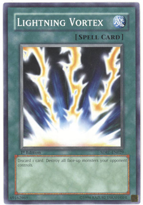 Yu-Gi-Oh Card - SDRL-EN029 - LIGHTNING VORTEX (common)