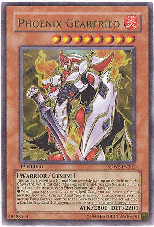 Yu-Gi-Oh Card - SDWS-EN001 - PHOENIX GEARFRIED (ultra rare holo)
