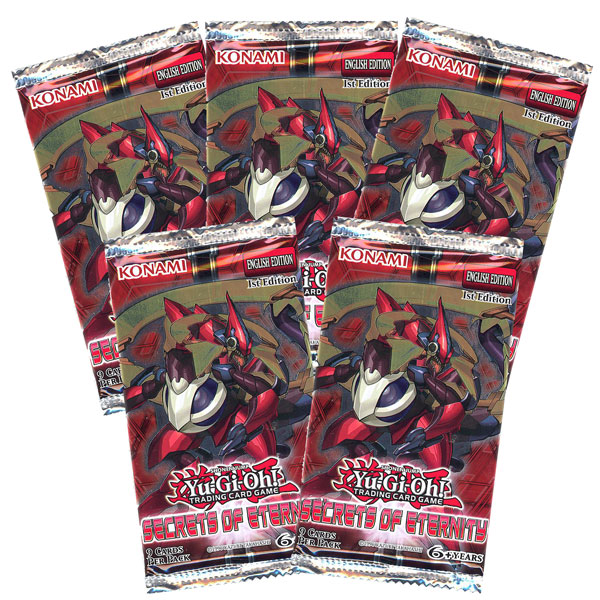 Yu-Gi-Oh Cards - Secrets of Eternity - Booster Packs (5 Pack Lot)