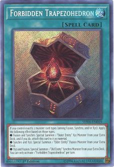 Yu-Gi-Oh Card - SHVA-EN019 - FORBIDDEN TRAPEZOHEDRON (secret rare holo)