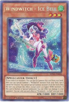 Yu-Gi-Oh Card - SHVA-EN046 - WINDWITCH - ICE BELL (secret rare holo)