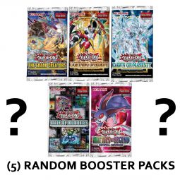 Yu-Gi-Oh Cards Booster Packs - 5 PACK LOT (5 Different Yugioh Boosters)
