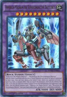 Yu-Gi-Oh Card - SDMY-EN041 - IMPERION MAGNUM THE SUPERCONDUCTIVE BATTLEBOT (ultra rare holo)