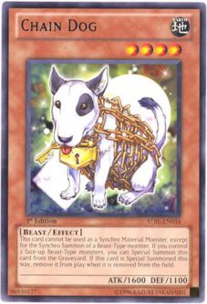 Yu-Gi-Oh Card - STBL-EN034 - CHAIN DOG (rare)