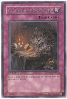 Yu-Gi-Oh Card - STON-EN054 - THE TRANSMIGRATION PROPHECY (rare)